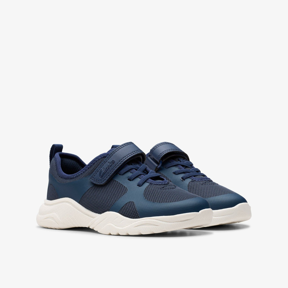 Clarks Feather Ath Kid Navy
