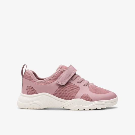 Clarks Feather Ath Kid Dusty Pink