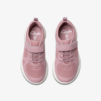 Clarks Feather Ath Kid Dusty Pink