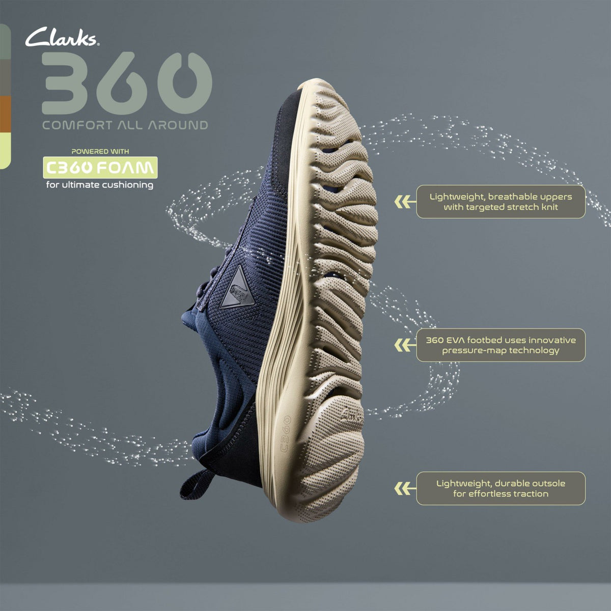 Clarks LT 360 Lo Navy Combination