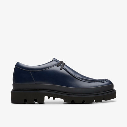 Clarks Badell Seam Navy Leather