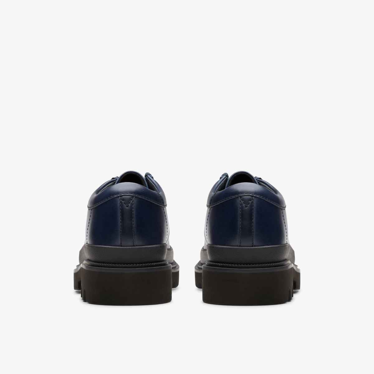 Clarks Badell Seam Navy Leather