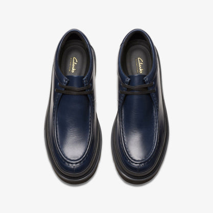 Clarks Badell Seam Navy Leather
