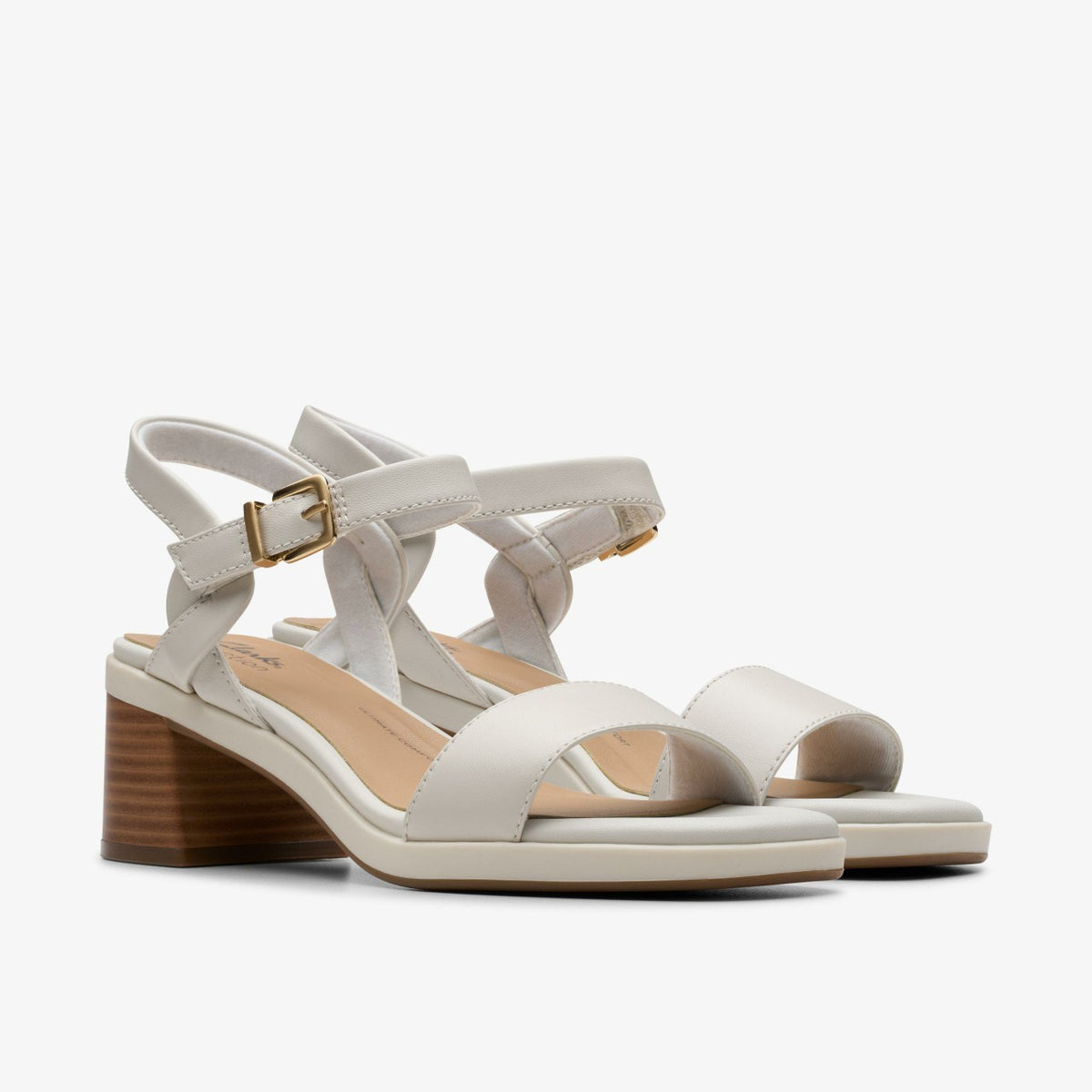 Clarks Jaylan Ray Off White Leather