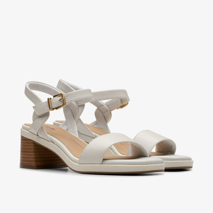 Clarks Jaylan Ray Off White Leather