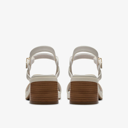 Clarks Jaylan Ray Off White Leather
