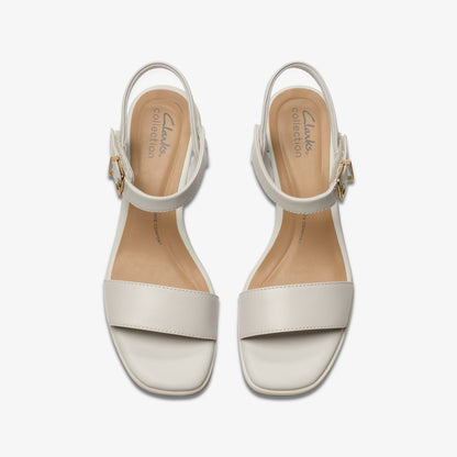 Clarks Jaylan Ray Off White Leather