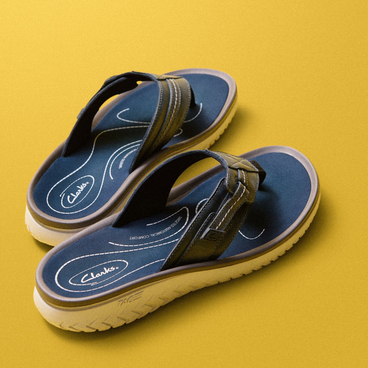 Clarks Wesley Sun Navy Leather