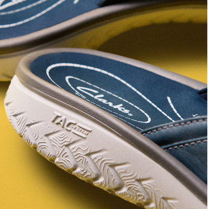 Clarks Wesley Sun Navy Leather
