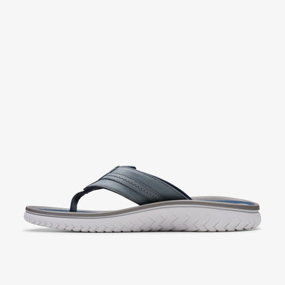 Clarks Wesley Sun Navy Leather