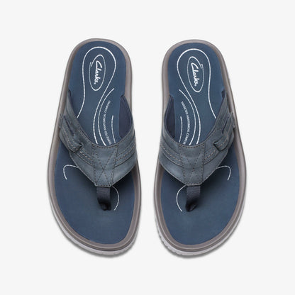 Clarks Wesley Sun Navy Leather
