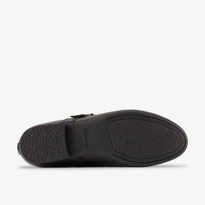 Clarks Fawna Bar Black Leather