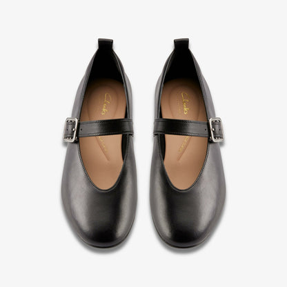 Clarks Fawna Bar Black Leather