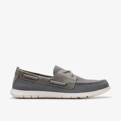 Clarks Flexway Tie Grey Combination