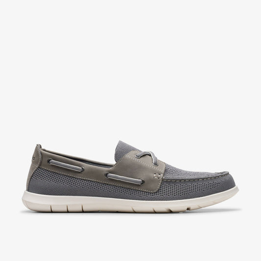 Clarks Flexway Tie Grey Combination