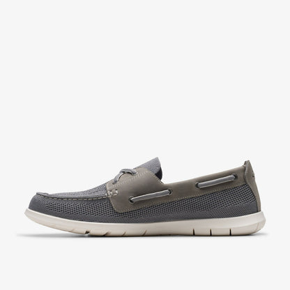 Clarks Flexway Tie Grey Combination