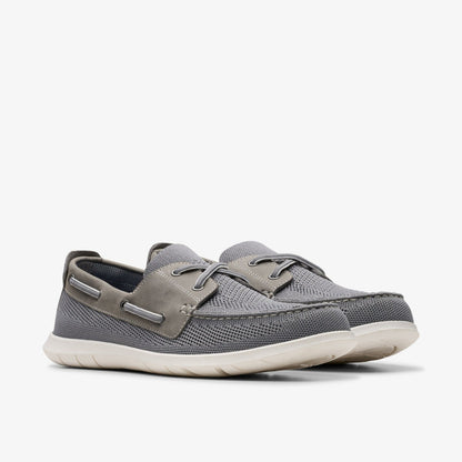 Clarks Flexway Tie Grey Combination