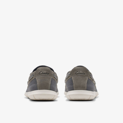 Clarks Flexway Tie Grey Combination