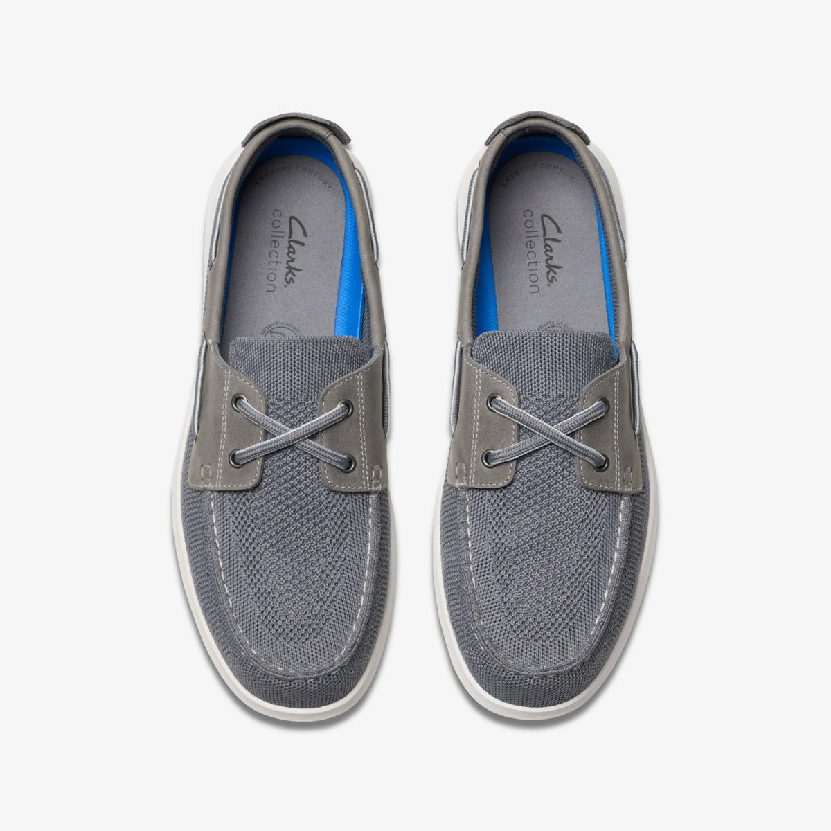 Clarks Flexway Tie Grey Combination