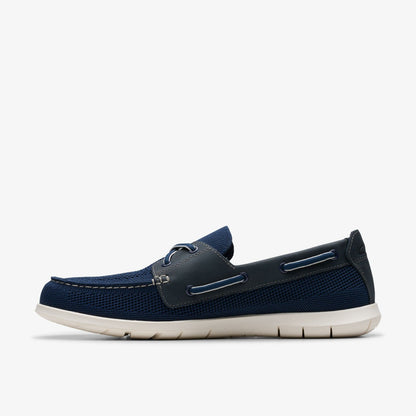 Clarks Flexway Tie Navy Combination