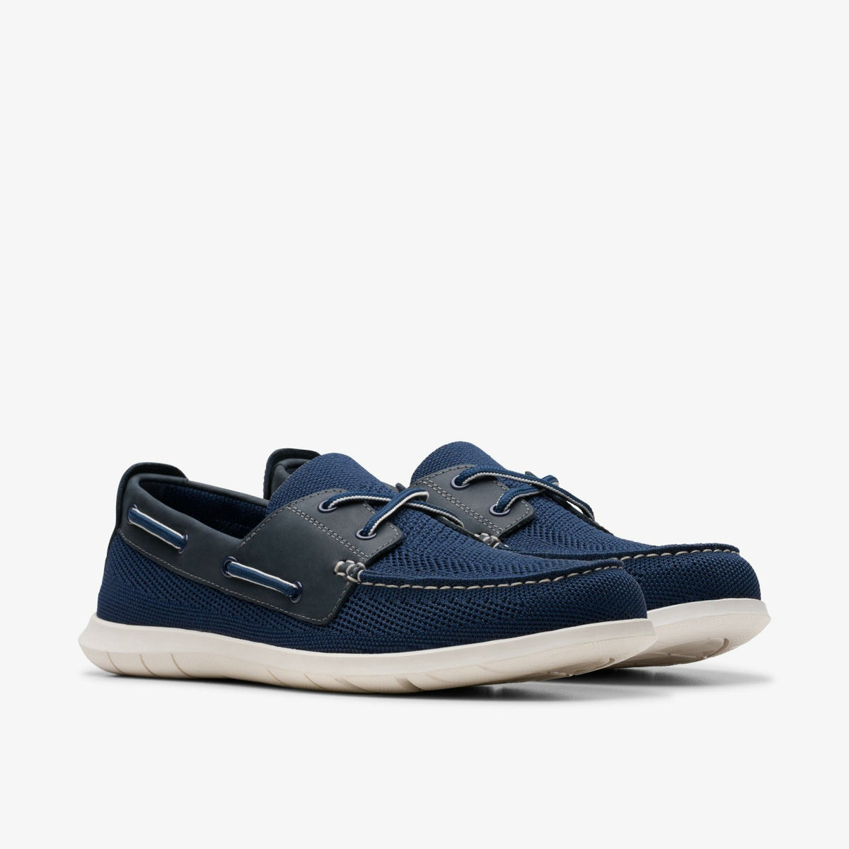 Clarks Flexway Tie Navy Combination