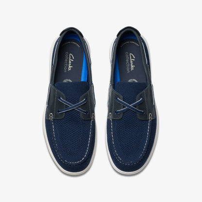 Clarks Flexway Tie Navy Combination