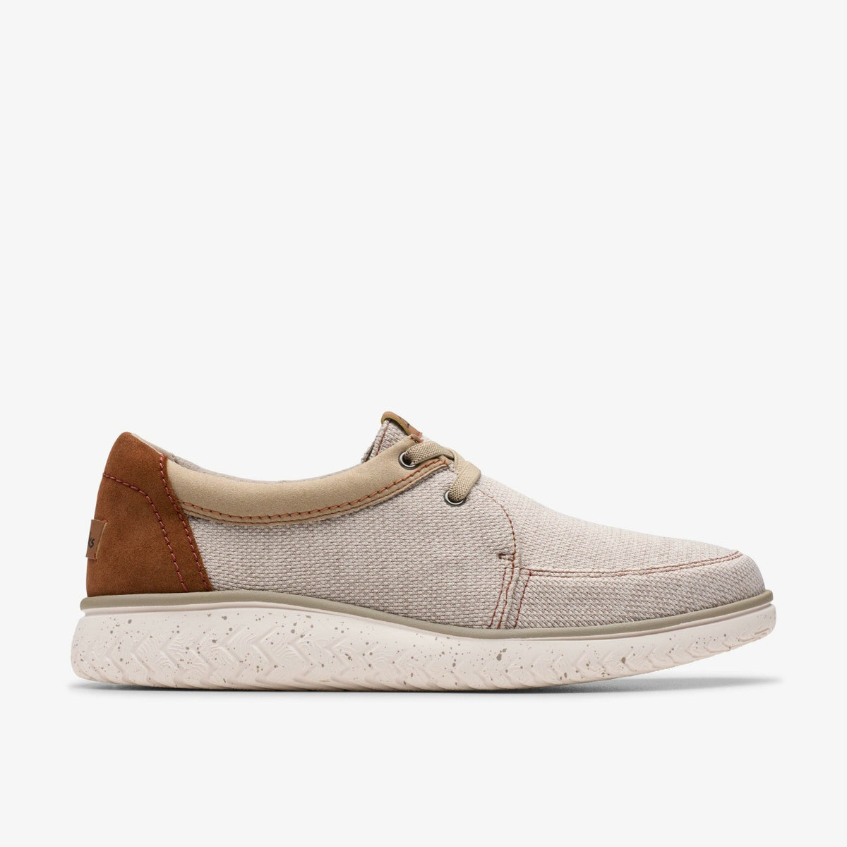 Clarks Relax Lite Lace Sand Textile