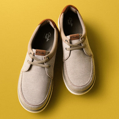 Clarks Relax Lite Lace Sand Textile