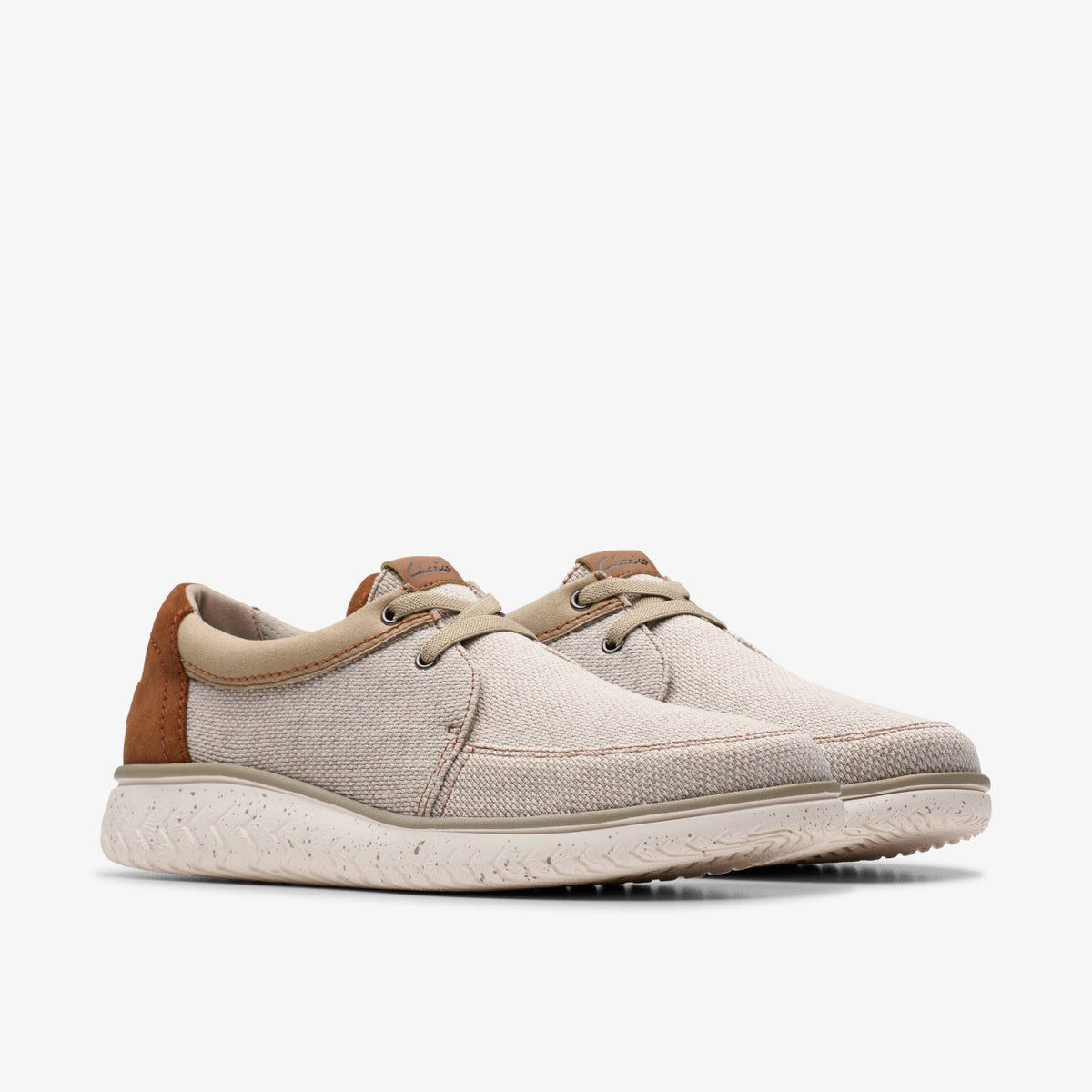 Clarks Relax Lite Lace Sand Textile