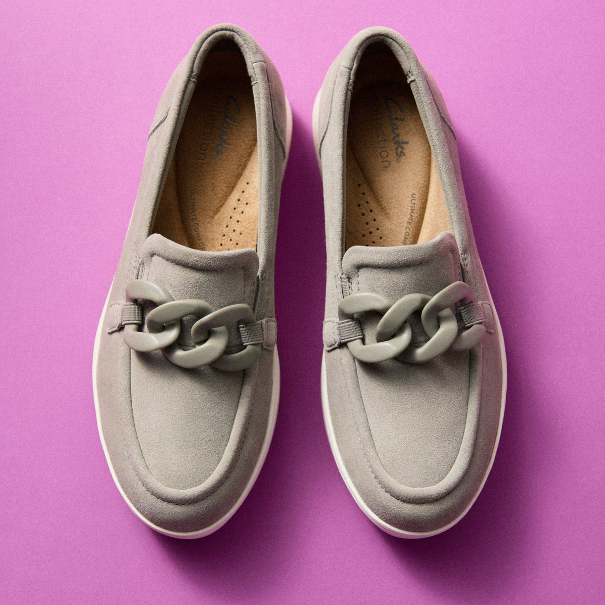 Clarks Zylah May Stone Suede