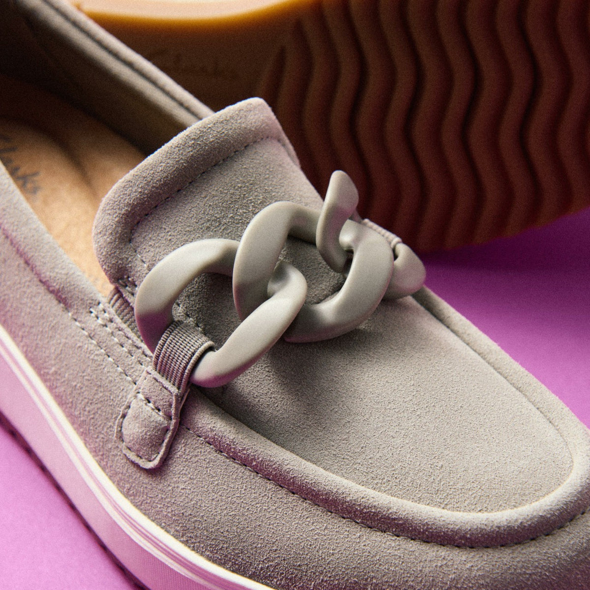 Clarks Zylah May Stone Suede