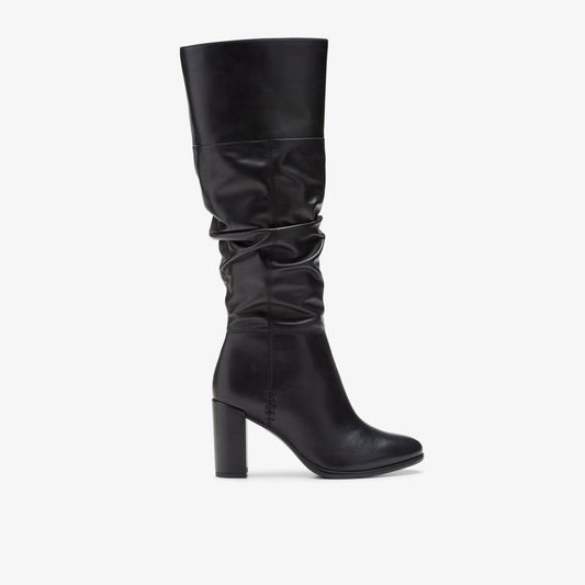Clarks Freva 85 Slouch Black Leather