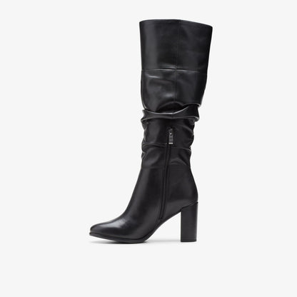 Clarks Freva 85 Slouch Black Leather