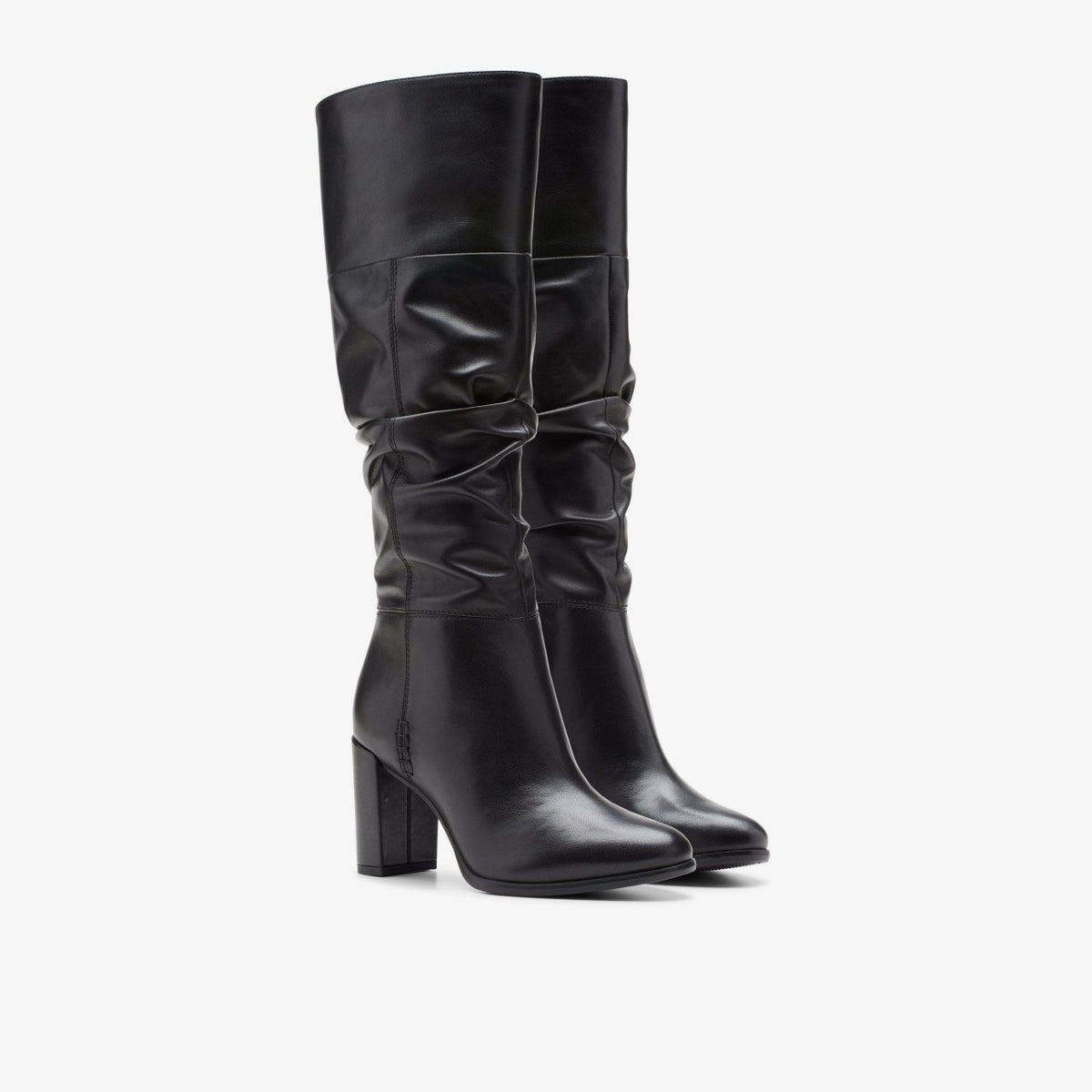 Clarks Freva 85 Slouch Black Leather