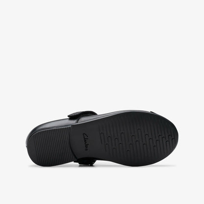 Clarks Finja Gem Kid Black Leather