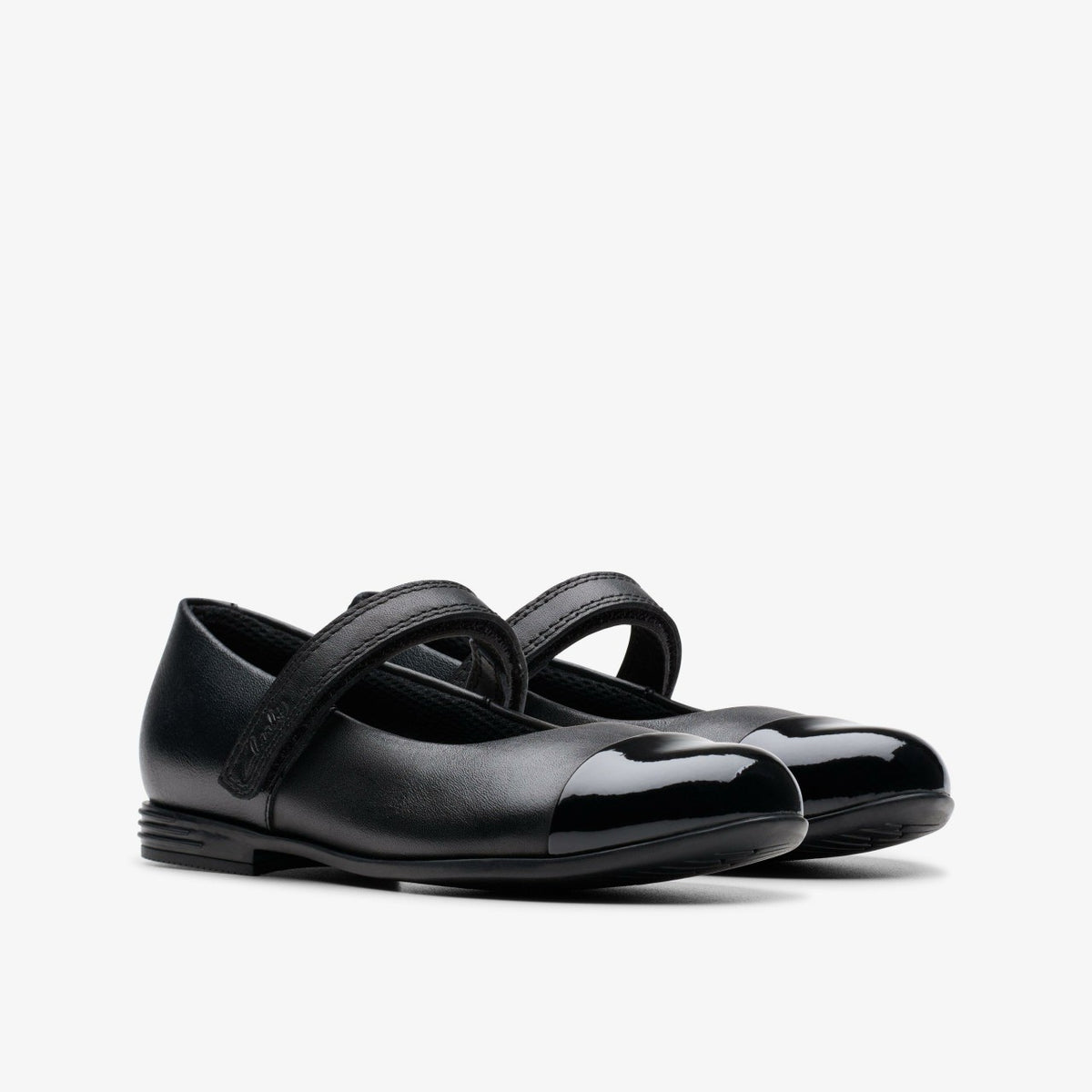 Clarks Finja Gem Kid Black Leather