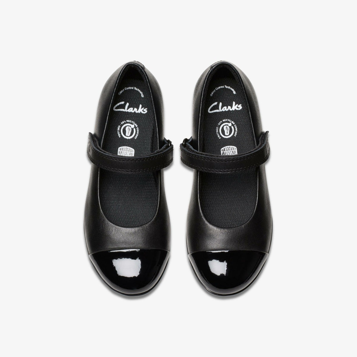 Clarks Finja Gem Kid Black Leather