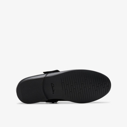 Clarks Finja Tap Older Black Leather