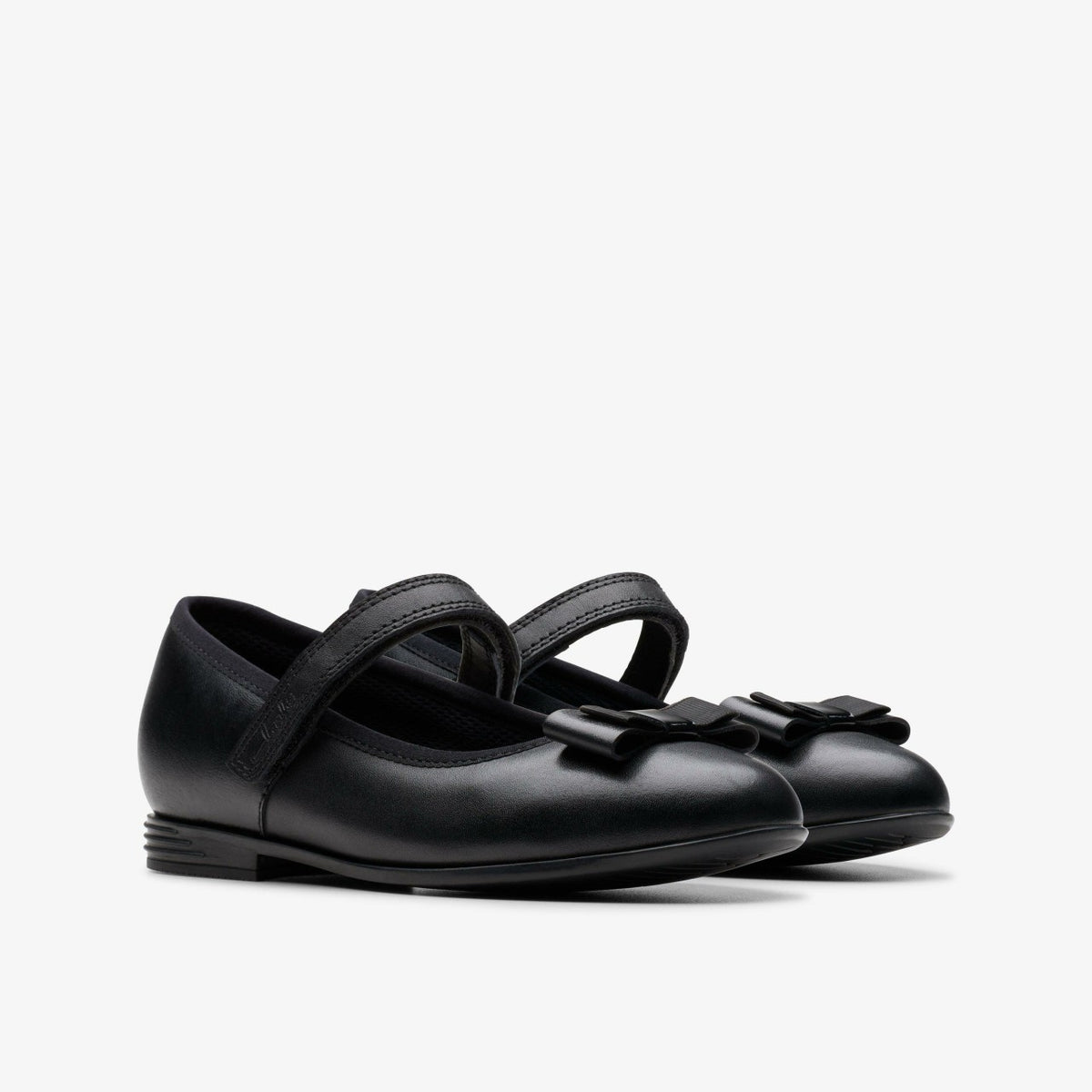 Clarks Finja Tap Older Black Leather