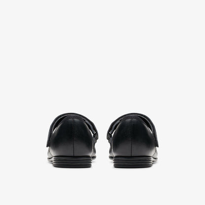 Clarks Finja Tap Older Black Leather