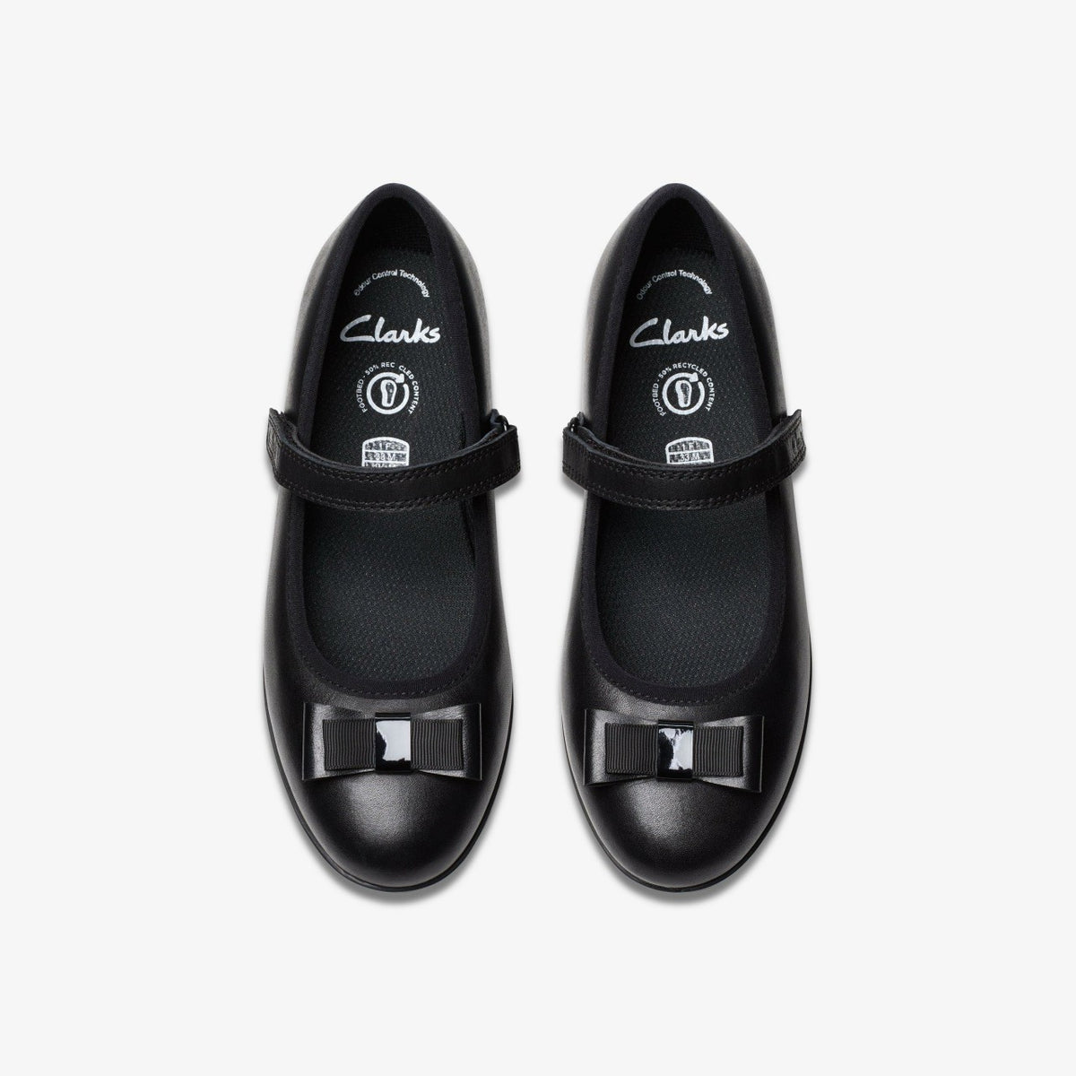 Clarks Finja Tap Older Black Leather