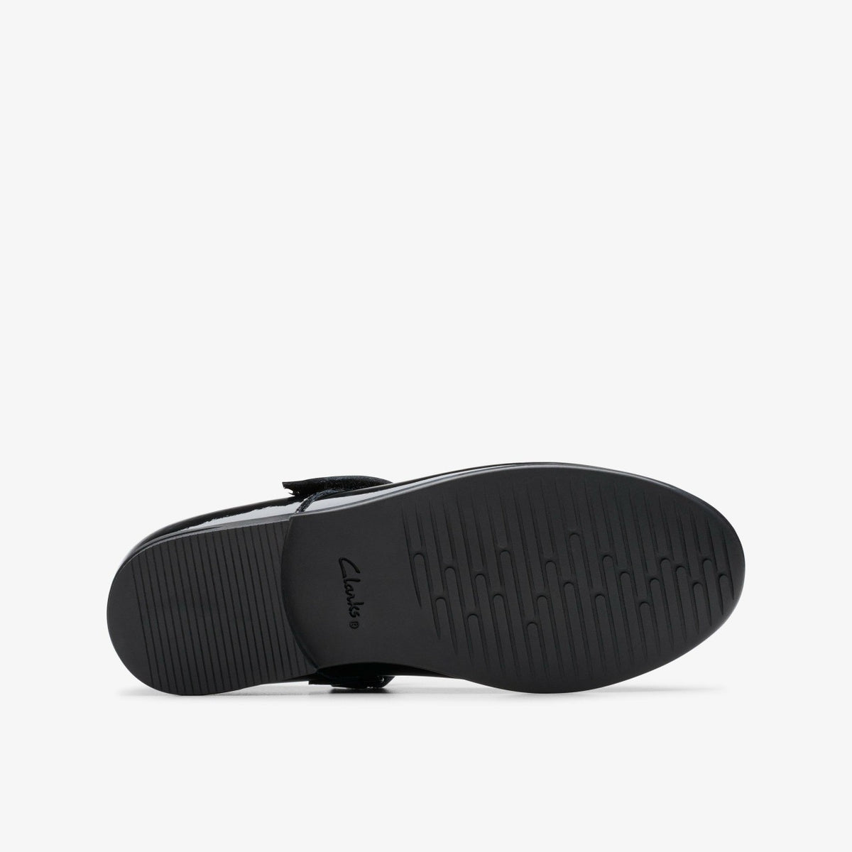 Clarks Finja Tap Older Black Patent