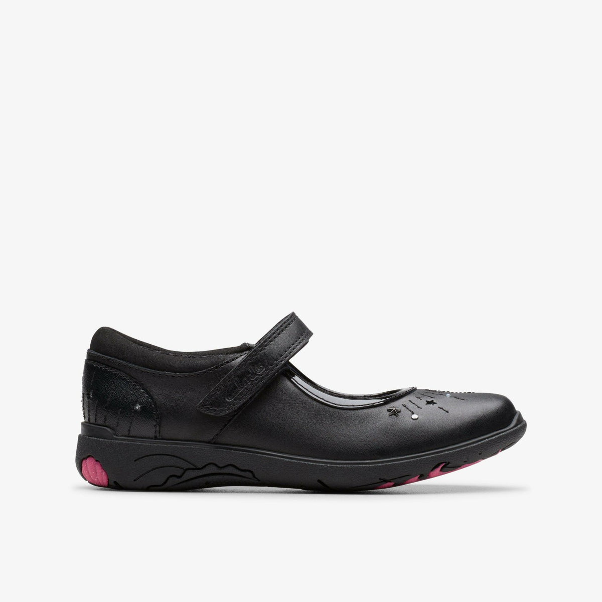 Clarks Relda Wish Kid Black Leather