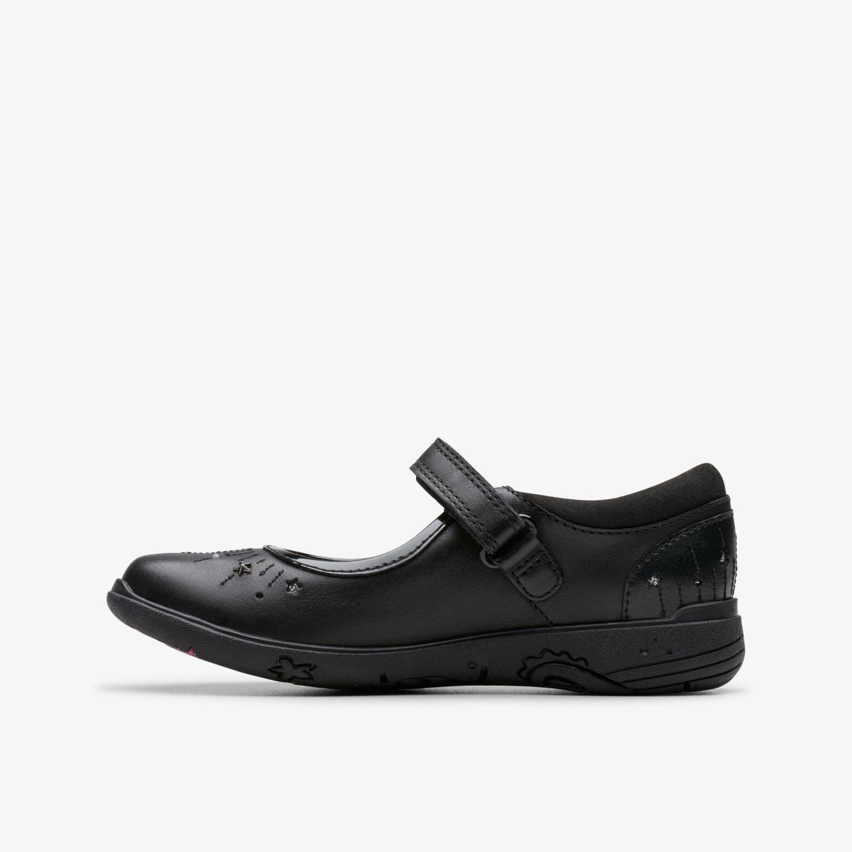 Clarks Relda Wish Kid Black Leather