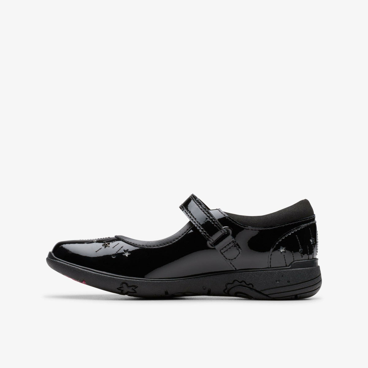 Clarks Relda Wish Kid Black Patent