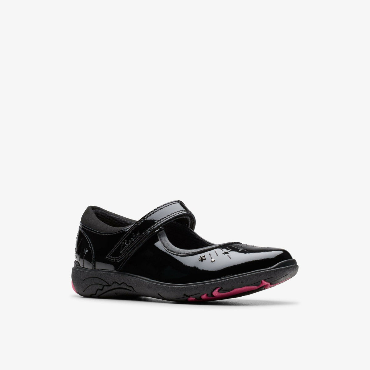 Clarks Relda Wish Kid Black Patent