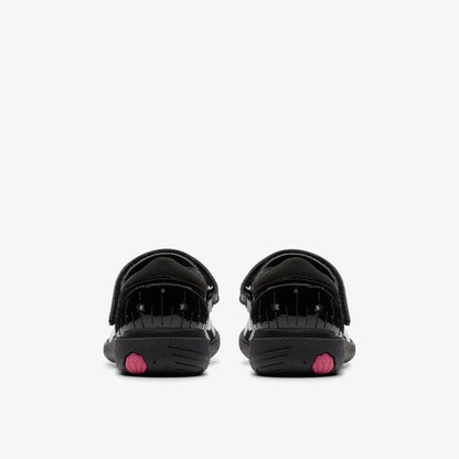 Clarks Relda Wish Kid Black Patent