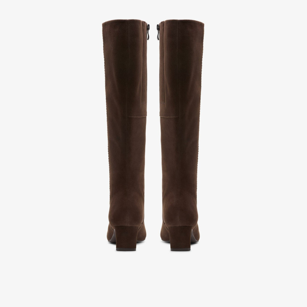 Clarks Edina Tall Dark Brown Suede