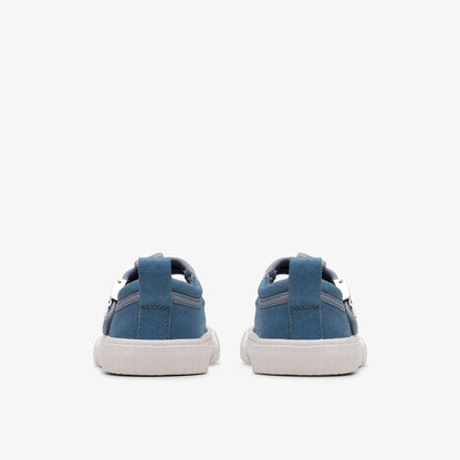 Clarks Foxing Berry Toddler Blue Canvas