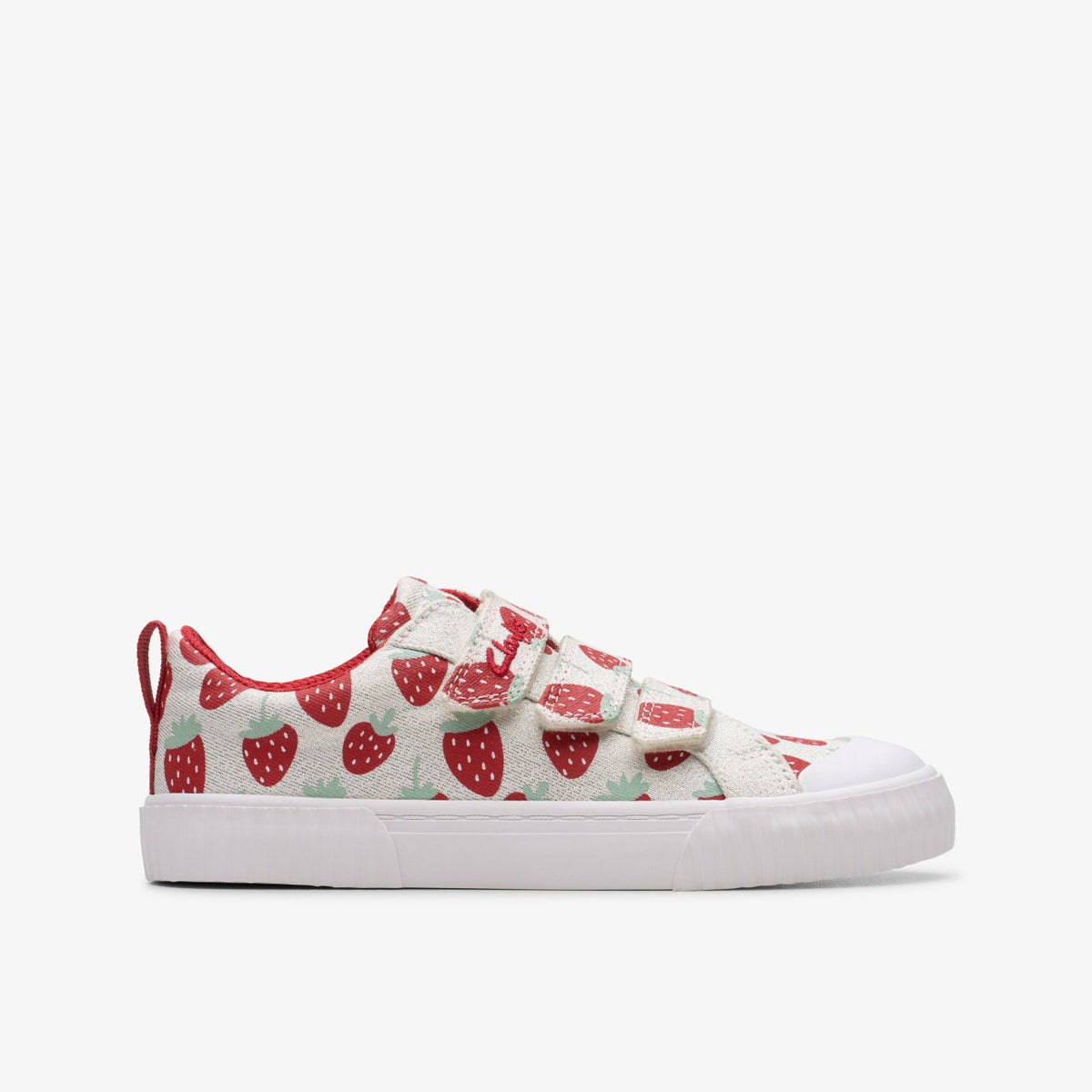 Clarks Foxing Fraise Kid Cotton Metallic